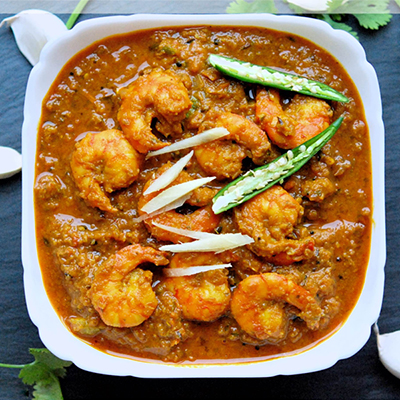 "Ginger Prawns Curry ( KB Kalyani Family Restaurant) - Click here to View more details about this Product